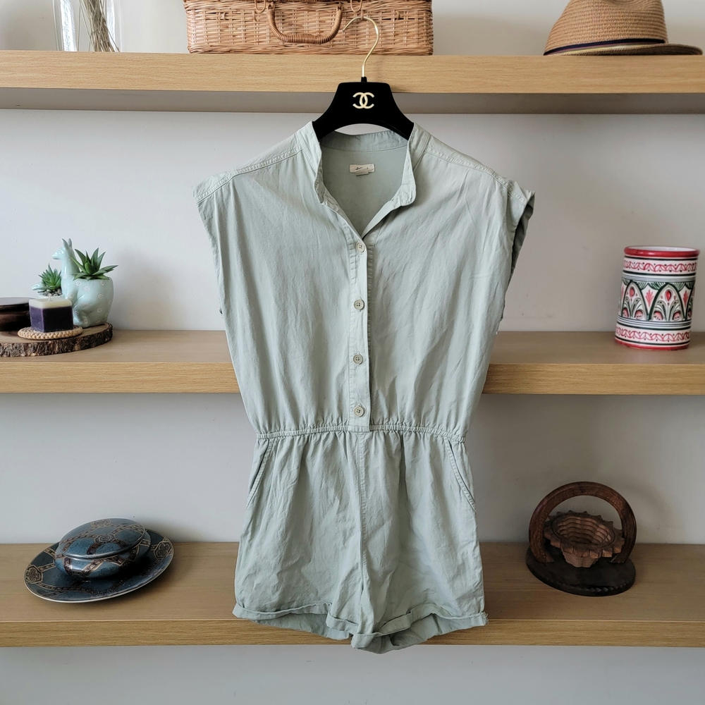 Bellerose Crew Neck Green Romper Size XS